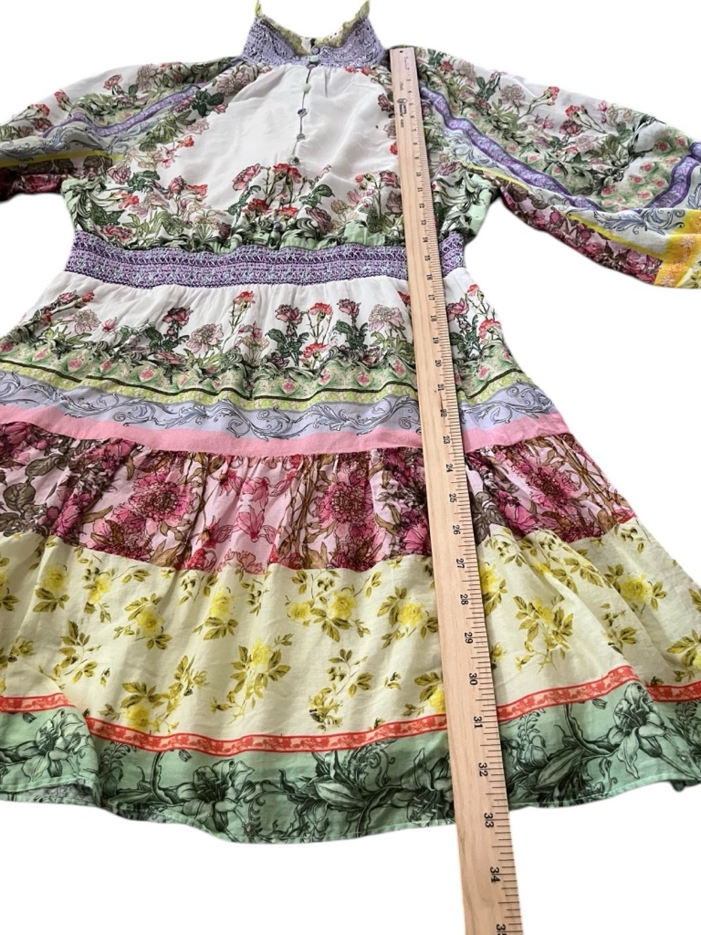 Alice + Olivia Lavinia Tiered Floral Print Mini Dress - Picture 12 of 16